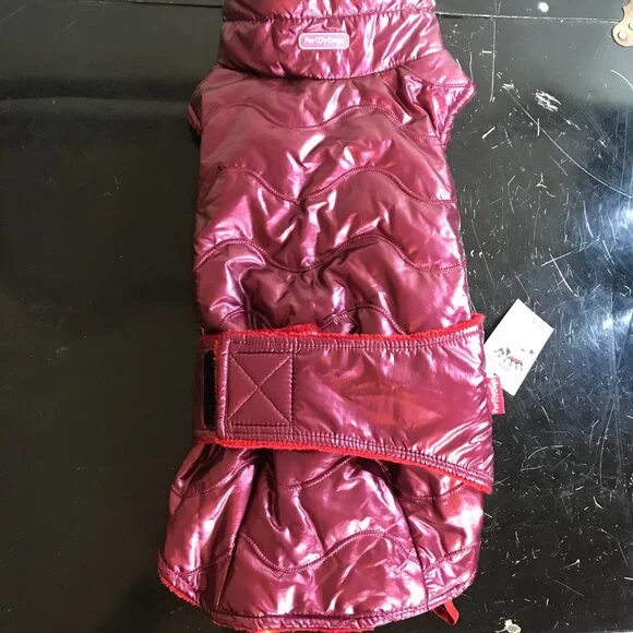 Miniature Dachshund Dog Fall Winter Coat Jacket with Velcro NWT - Picture 2 of 7